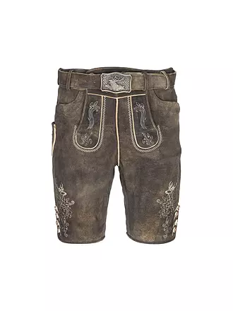 GWEIH & SILK | Pantalones de cuero BORIS | braun